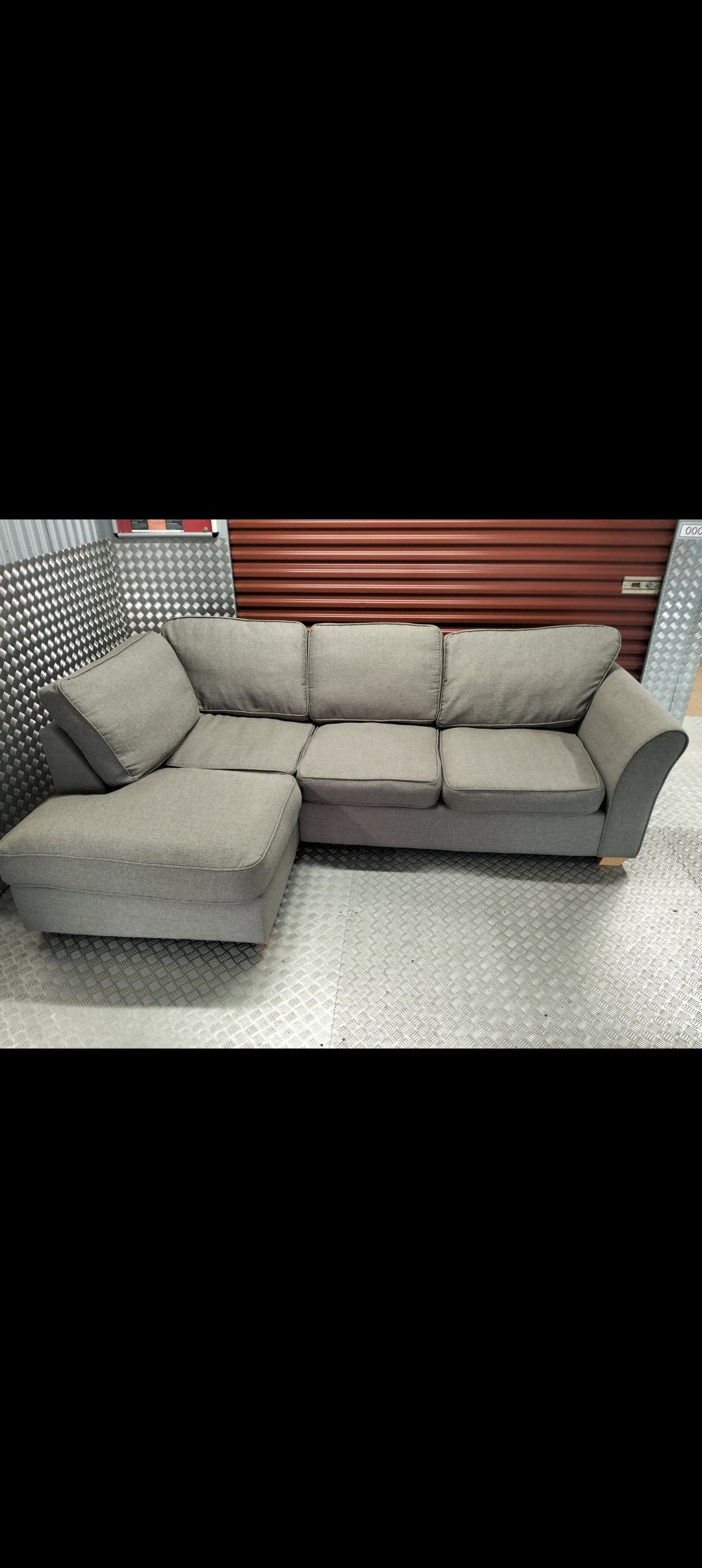 (Great condition) Grey DFS Corner sofa LONDON DELIVERY AVAILABLE TODAY