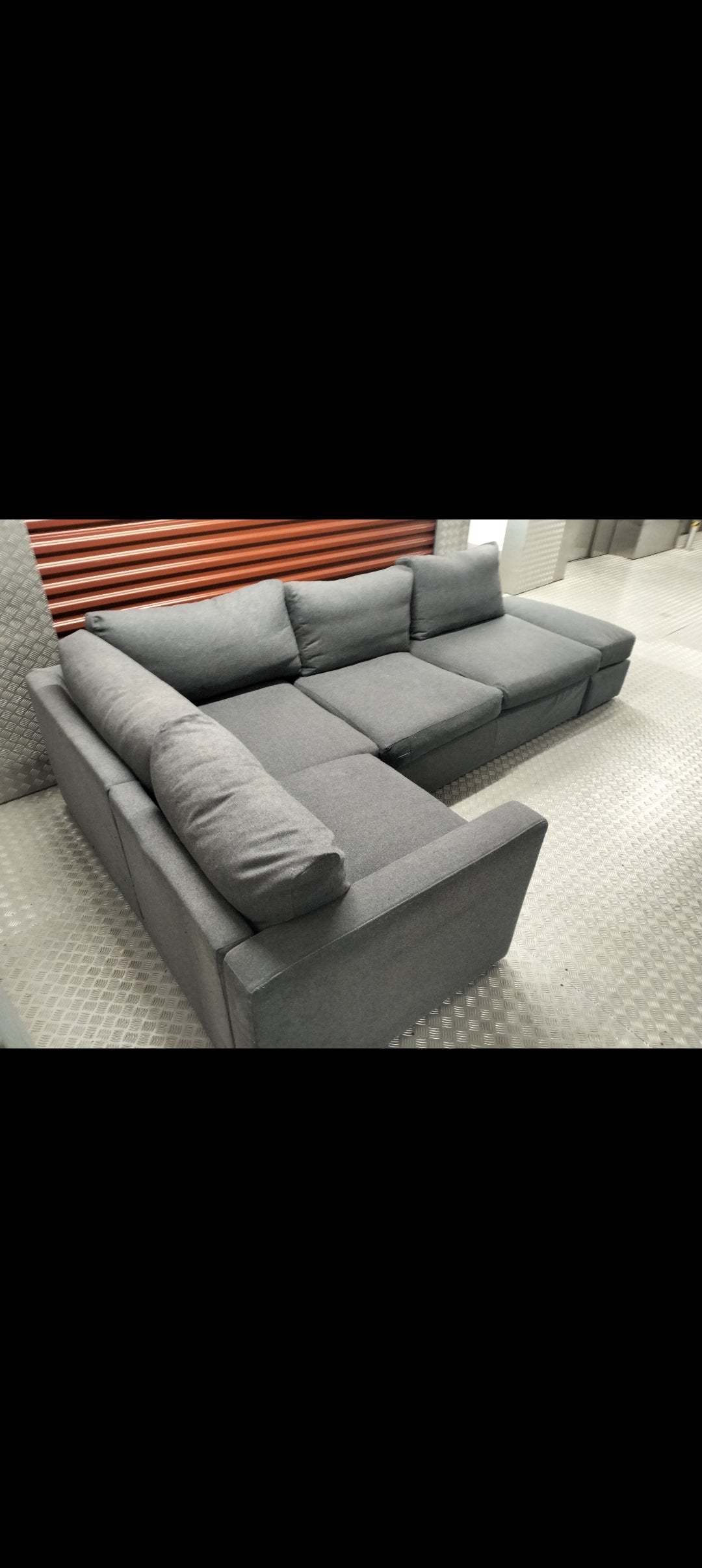 SOFA.COM GREY CORNER SOFA DELIVERY AVAILABLE TODAY