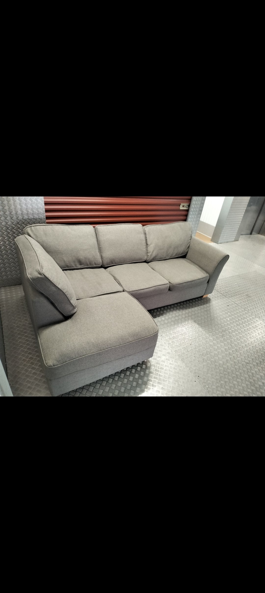 (Great condition) Grey DFS Corner sofa LONDON DELIVERY AVAILABLE TODAY